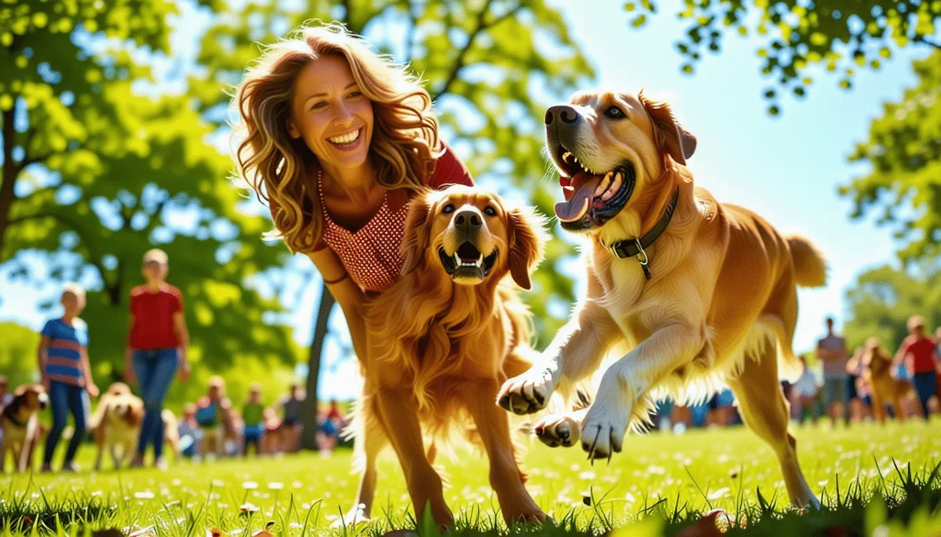 Chien détendu couché aux pieds de sa propriétaire dans un salon